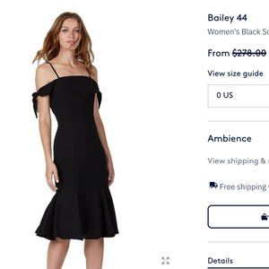 Bailey 44 Ipanema Black Cocktail Dress